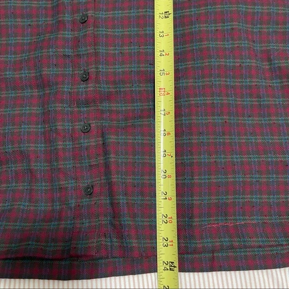 Madewell Westlake Pfeiffer Plaid Oversized Button Front Top - Picture 11 of 12